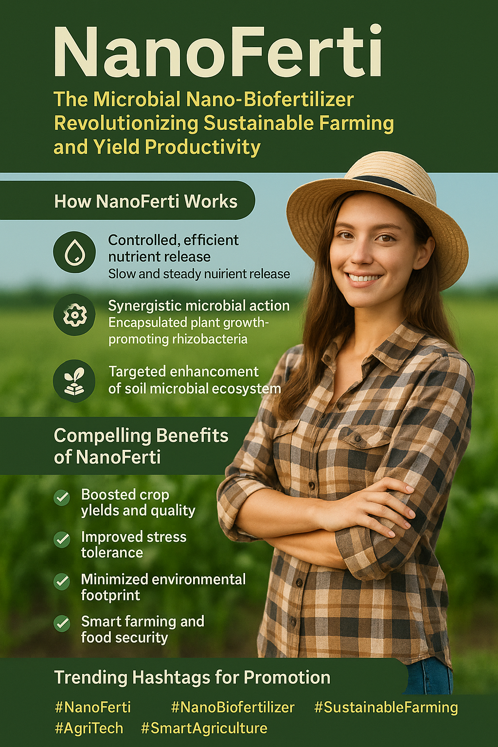 NanoFerti: The Next Generation Nano Biofertilizer for Sustainable Farming and Maximum Yields